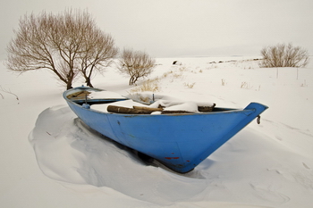 Ice Fishing on Lake Çıldır