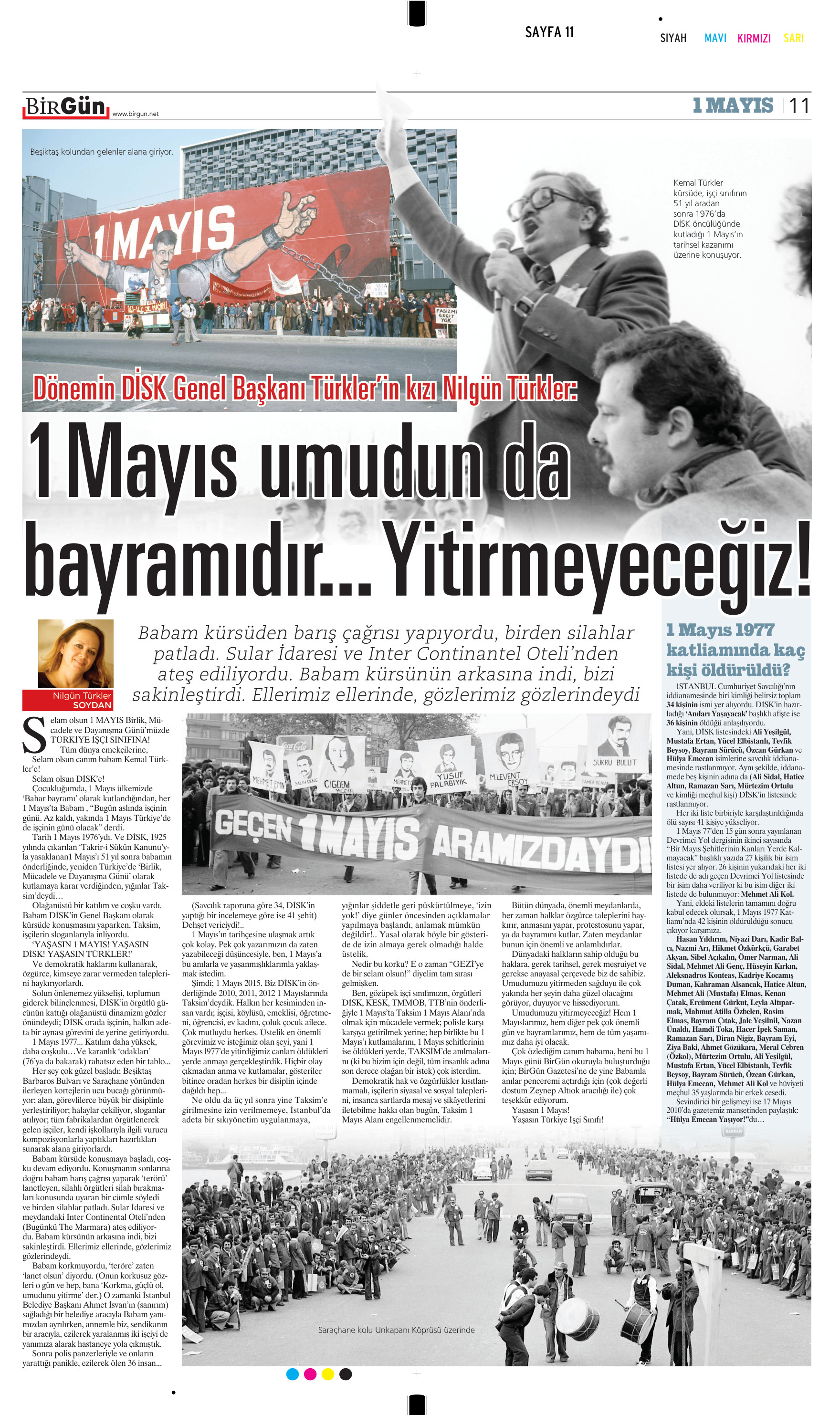 BirGün 1 May 2015 publication page 4